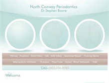 Tablet Screenshot of northconwayperiodontics.com